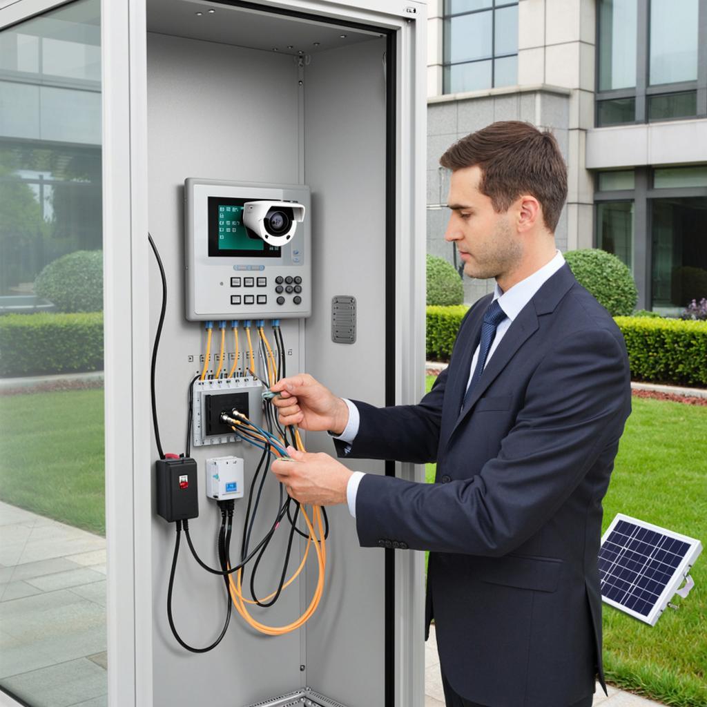 Установка видеодомофона на калитку и ворота: варианты питания