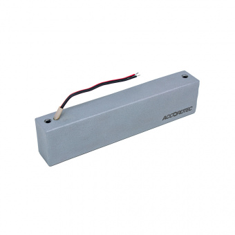 картинка Электромагнитный замок AccordTec «ML-295K с уголком, цвет Серебряный металлик» от магазина Охранных систем и видеонаблюдения