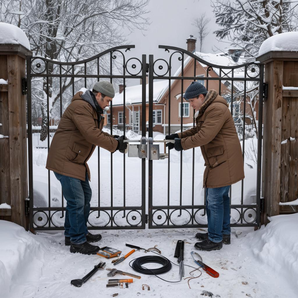Монтаж в сложных условиях: как установить KIT у ворот и калитки