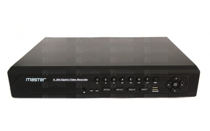 картинка MR-R08H видеорегистратор гибридный 8-канальный MASTER от магазина Охранных систем и видеонаблюдения
