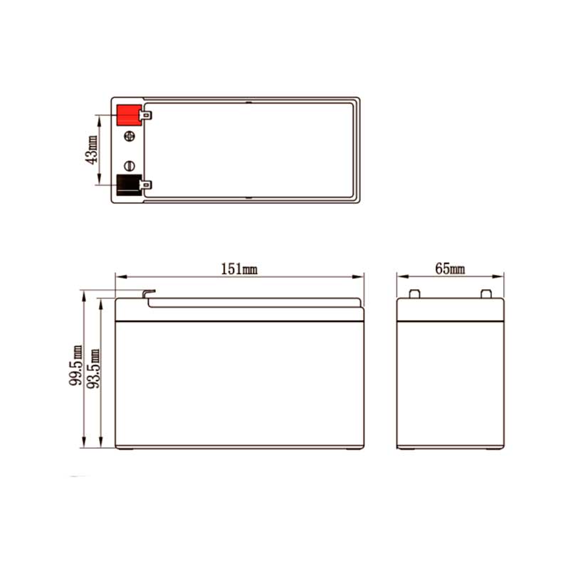 картинка Аккумулятор AP 12-7.2 от магазина Охранных систем и видеонаблюдения