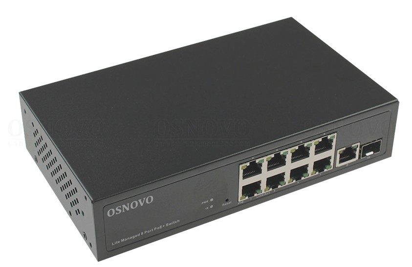OSNOVO анонсирует PoE коммутаторы SW-8G1C-M и SW-24G2C-M